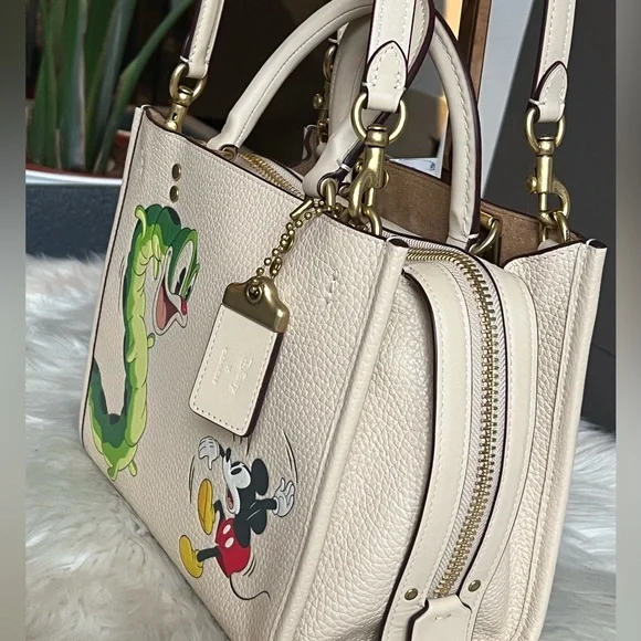 💰SOLD - CH461 - Disney X Coach Rogue 25 with Mickey Mouse and Caterpillar - Picture 4 of 16